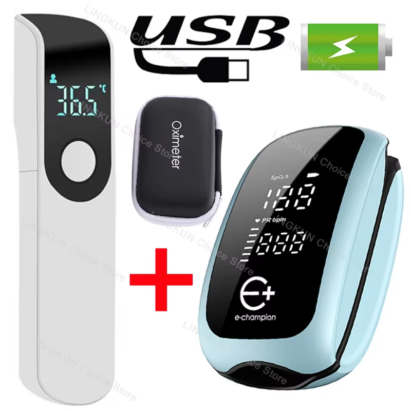 Pulse Oximeter Fingertip Rechargeable - Цифровой медицинский пульсоксиметр с LED-дисплеем, перезаряжаемый,