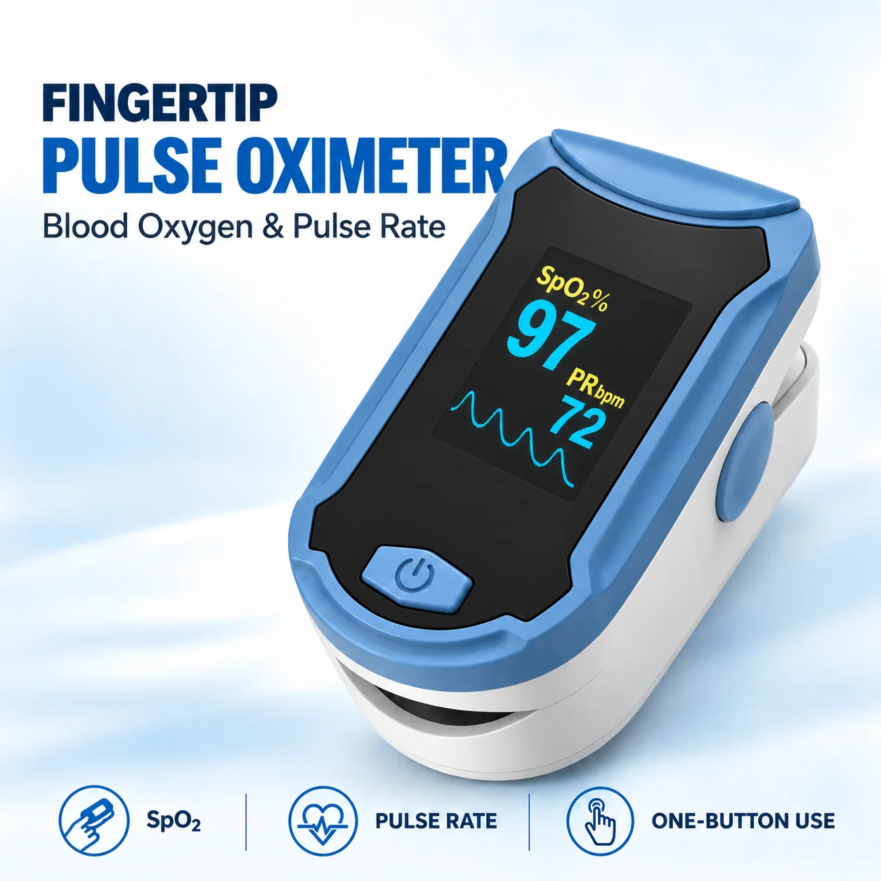 Pulse Oximeter Fingertip Rechargeable - Портативный пульсоксиметр для измерения уровня кислорода