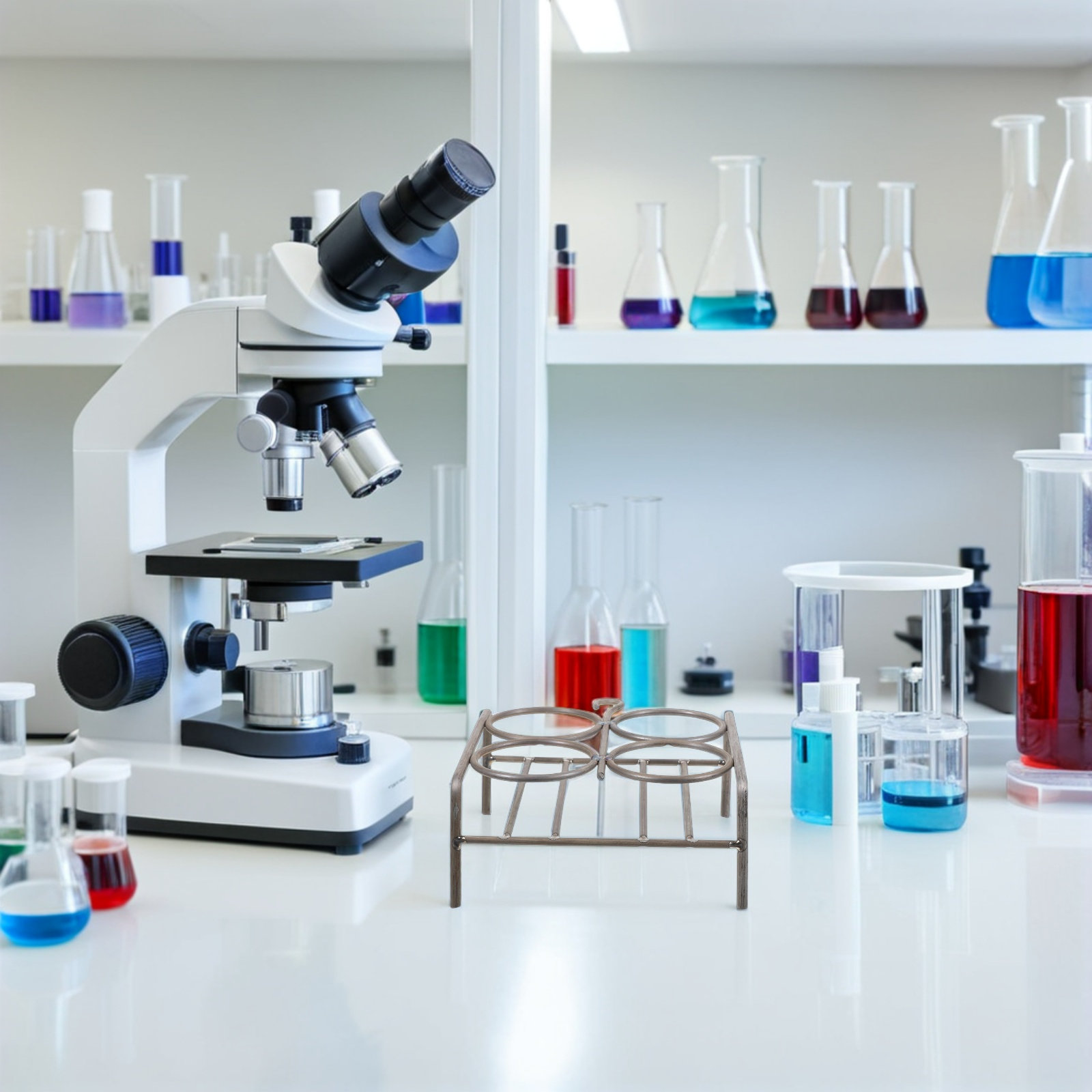 Lab Equipment - Металлический держатель для тиглей с 4
