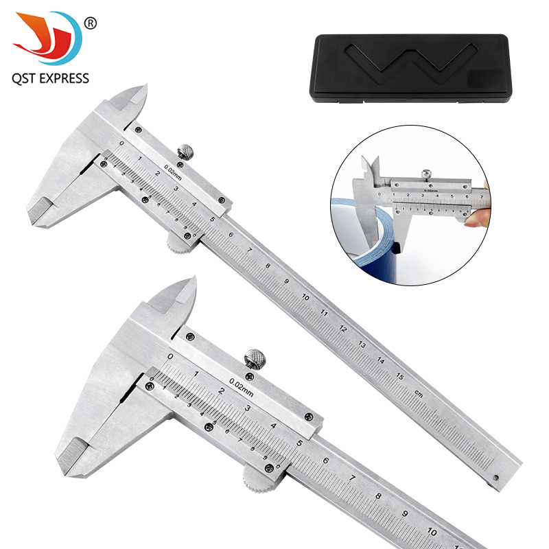 Digital Caliper 150Mm Stainless Steel - Штангенциркуль QSTEXPRESS, металлический микрометр, 6 дюймов,