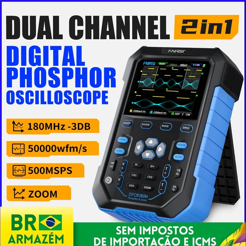 FNIRSI DPOX180H Ручной цифрово – обзор и цена Fnirsi Digital Oscilloscope Handheld
