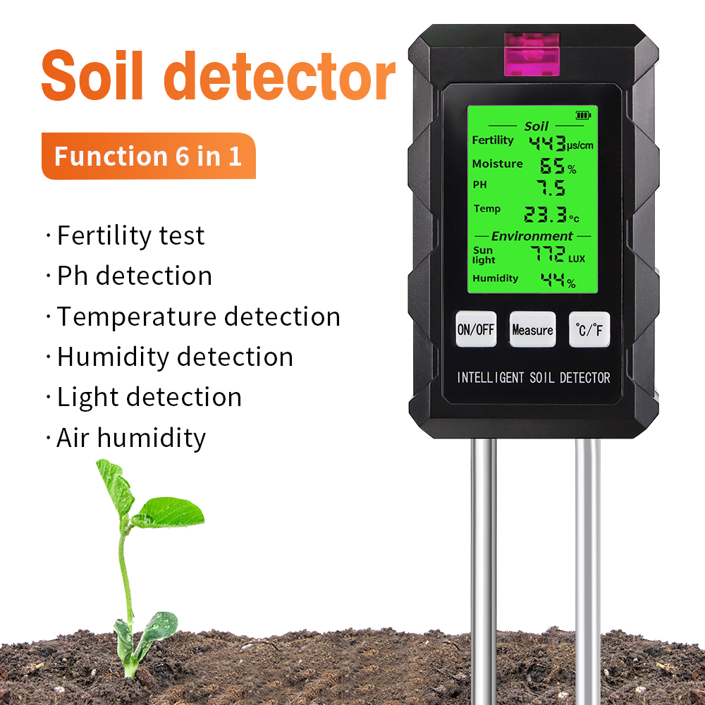 Цифровой тестер почвы 6 в 1, м – обзор и цена Ph Meter Digital Water Tester