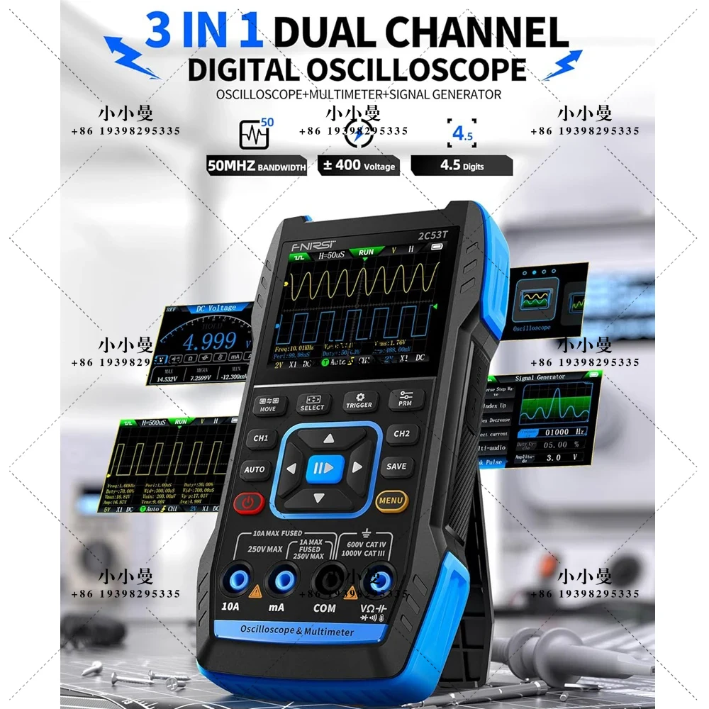 FNIRSI 2C53T – усовершенствова – обзор и цена Fnirsi Digital Oscilloscope Handheld