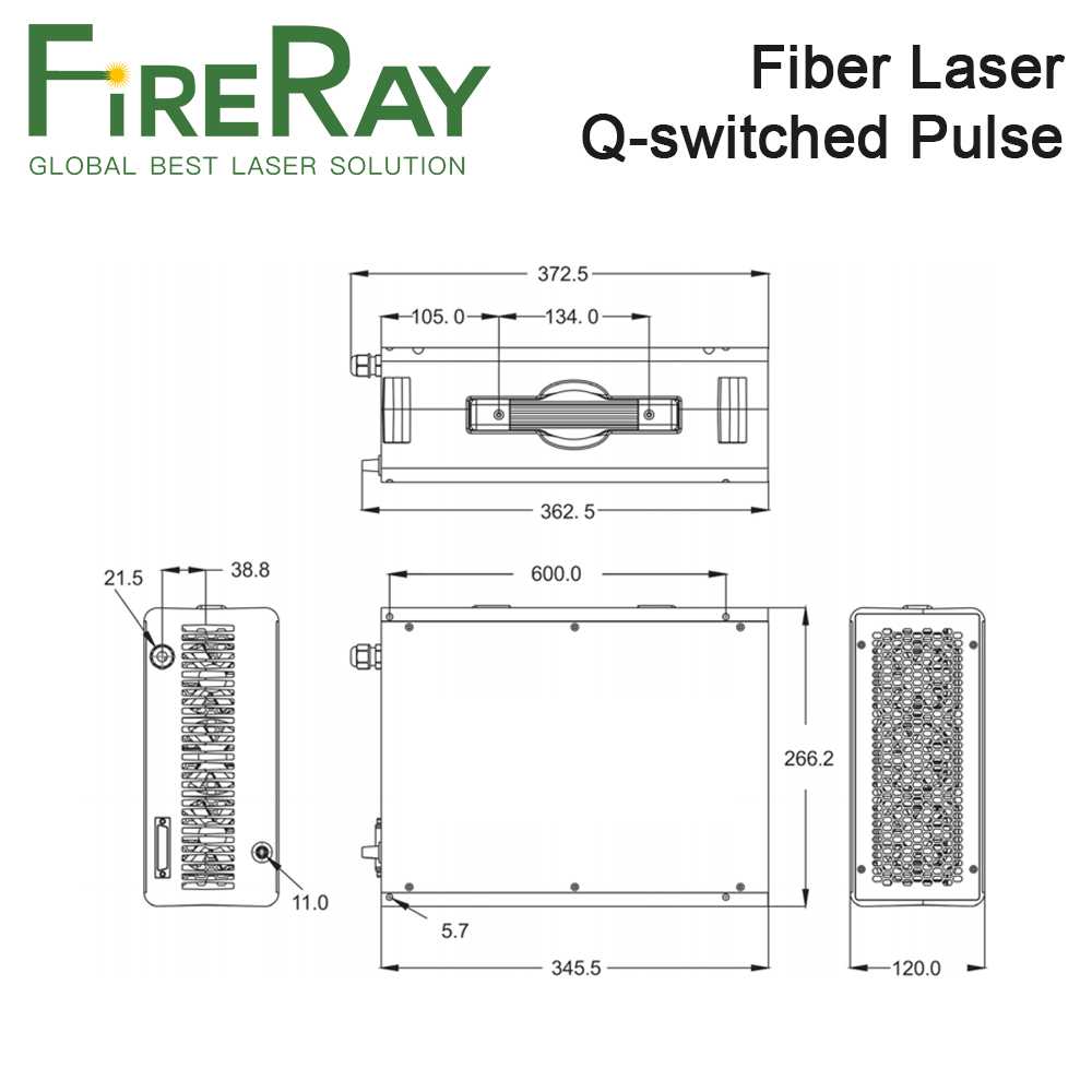 Лазерный источник FireRay MAX  – обзор и цена Fiber Laser Marking Machine 30W