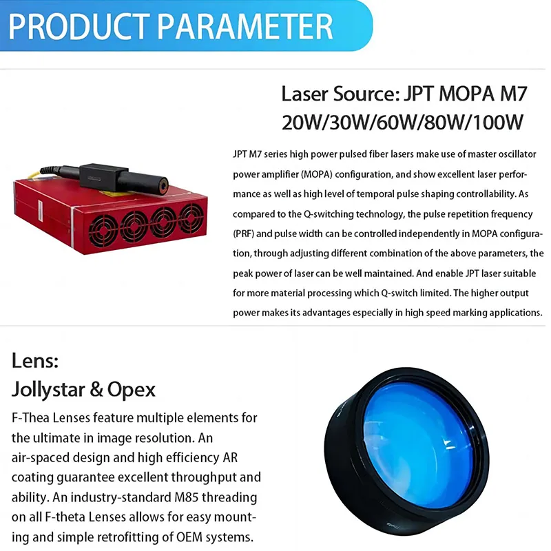 Новая интеллектуальная 2.5D 3D – обзор и цена Fiber Laser Marking Machine 30W